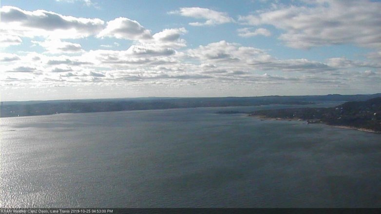 Lake Travis webcam, October 25, 2019 3:55 PM CT