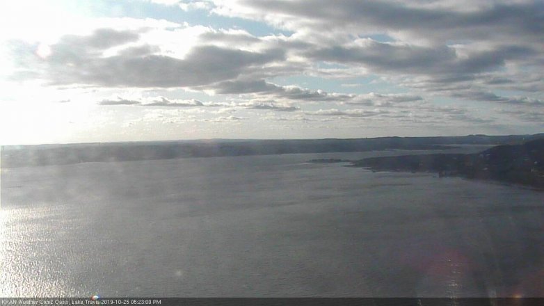 Lake Travis webcam, October 25, 2019 4:25 PM CT