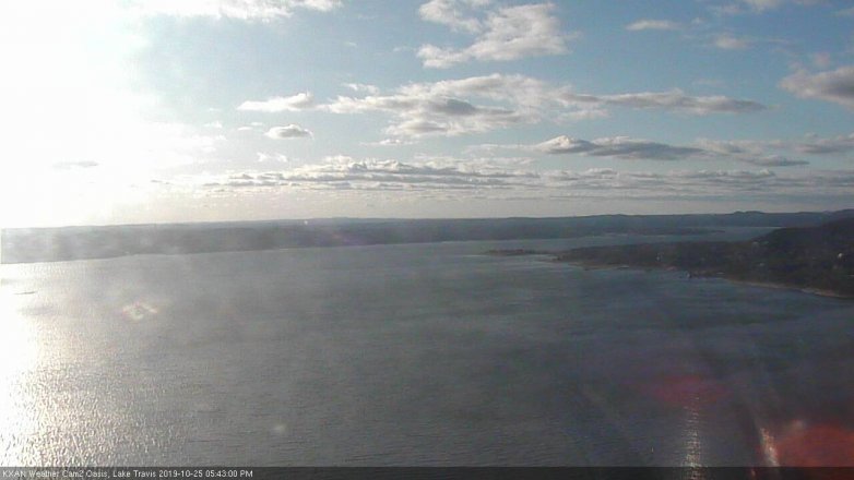 Lake Travis webcam, October 25, 2019 4:45 PM CT