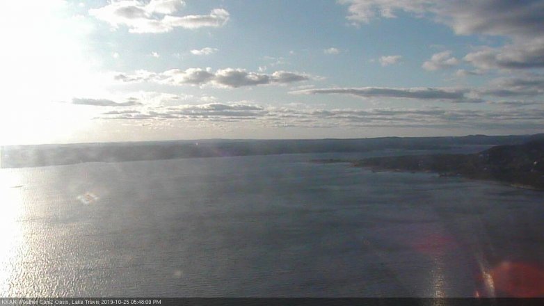 Lake Travis webcam, October 25, 2019 4:50 PM CT