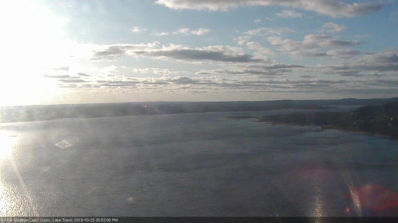 Lake Travis webcam, October 25, 2019 4:55 PM CT