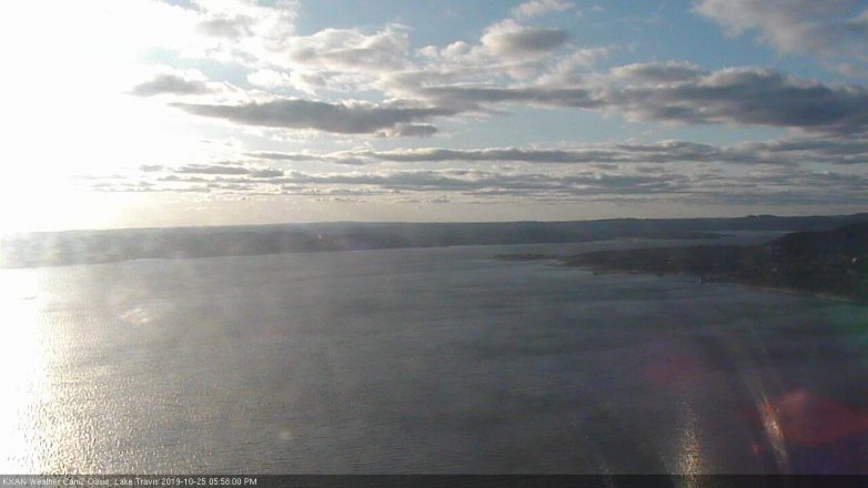 Lake Travis webcam, October 25, 2019 5:00 PM CT