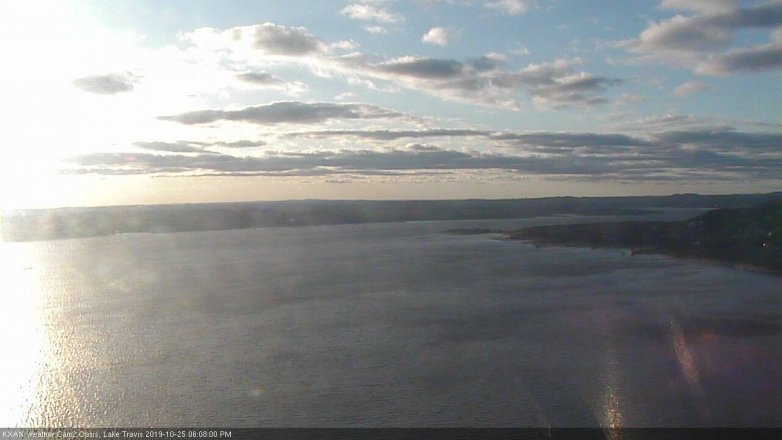 Lake Travis webcam, October 25, 2019 5:10 PM CT