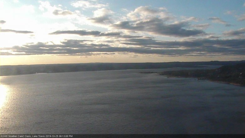 Lake Travis webcam, October 25, 2019 5:15 PM CT