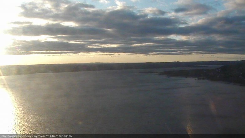 Lake Travis webcam, October 25, 2019 5:20 PM CT