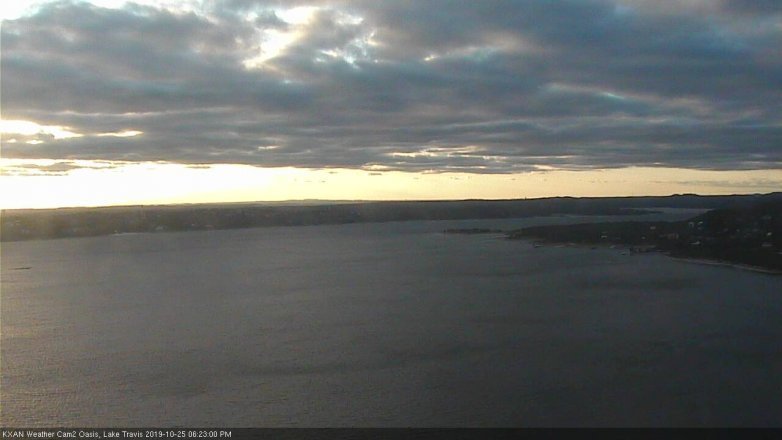 Lake Travis webcam, October 25, 2019 5:25 PM CT