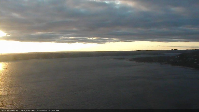 Lake Travis webcam, October 25, 2019 5:30 PM CT