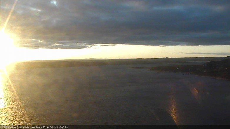 Lake Travis webcam, October 25, 2019 5:35 PM CT