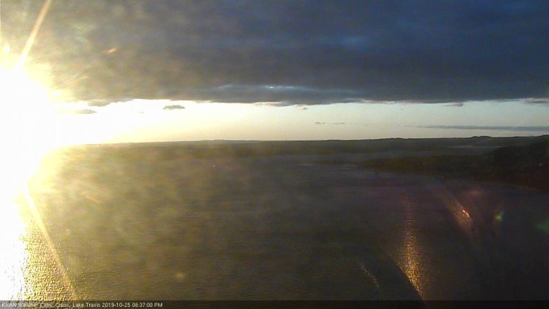 Lake Travis webcam, October 25, 2019 5:40 PM CT