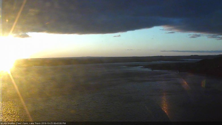 Lake Travis webcam, October 25, 2019 5:45 PM CT