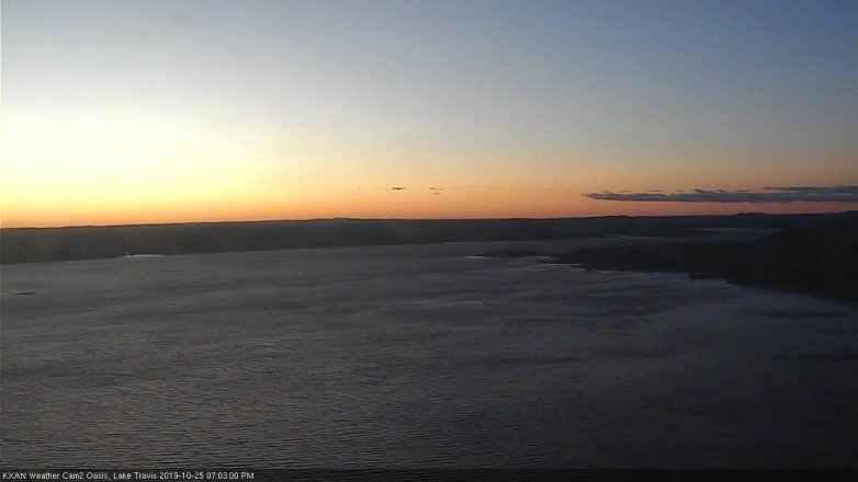 Lake Travis webcam, October 25, 2019 6:05 PM CT