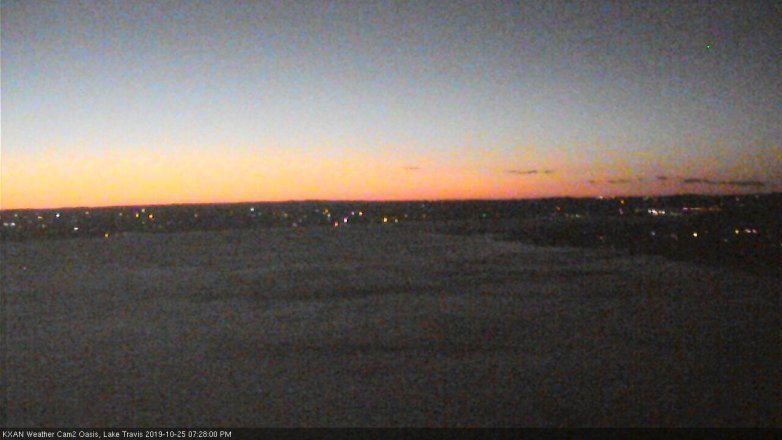 Lake Travis webcam, October 25, 2019 6:30 PM CT