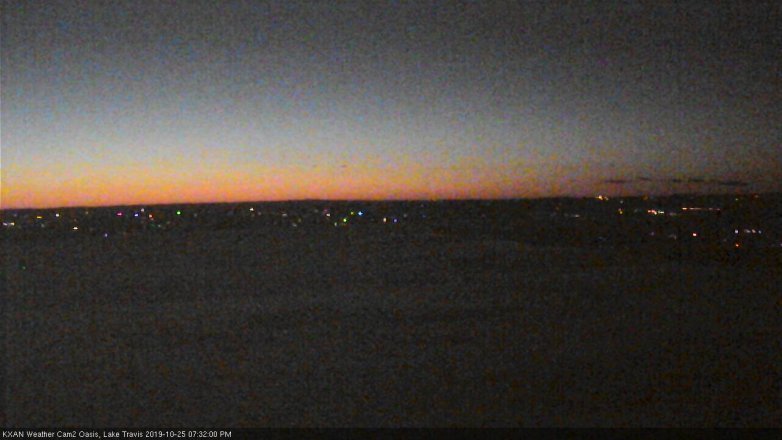Lake Travis webcam, October 25, 2019 6:35 PM CT