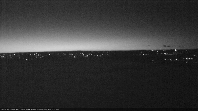 Lake Travis webcam, October 25, 2019 6:45 PM CT