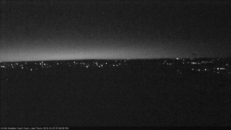 Lake Travis webcam, October 25, 2019 6:50 PM CT