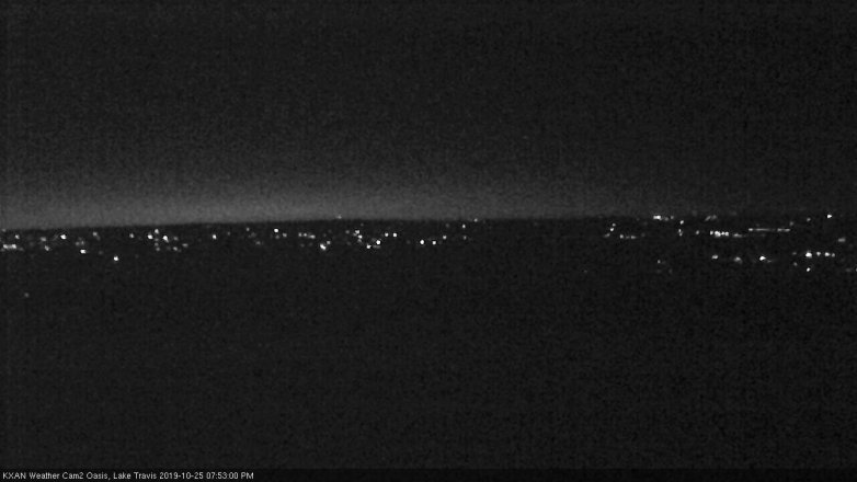 Lake Travis webcam, October 25, 2019 6:55 PM CT