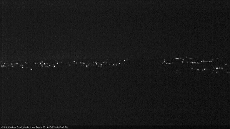 Lake Travis webcam, October 25, 2019 7:05 PM CT