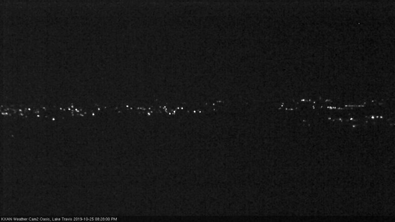 Lake Travis webcam, October 25, 2019 7:30 PM CT