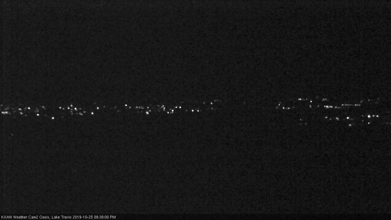 Lake Travis webcam, October 25, 2019 7:40 PM CT