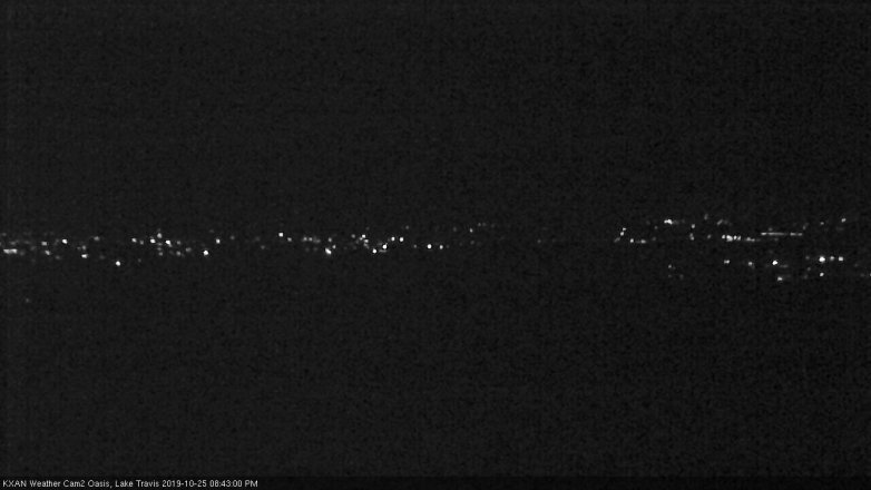 Lake Travis webcam, October 25, 2019 7:45 PM CT