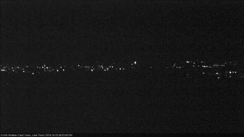 Lake Travis webcam, October 25, 2019 7:55 PM CT