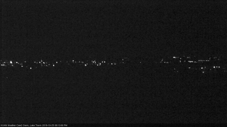Lake Travis webcam, October 25, 2019 8:15 PM CT