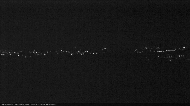 Lake Travis webcam, October 25, 2019 8:20 PM CT