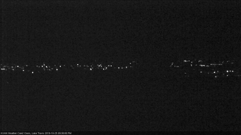 Lake Travis webcam, October 25, 2019 8:40 PM CT