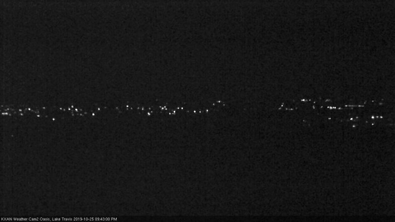 Lake Travis webcam, October 25, 2019 8:45 PM CT