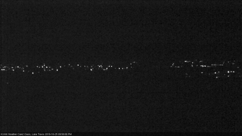 Lake Travis webcam, October 25, 2019 9:00 PM CT