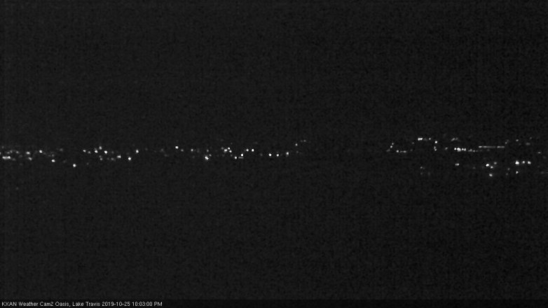 Lake Travis webcam, October 25, 2019 9:05 PM CT