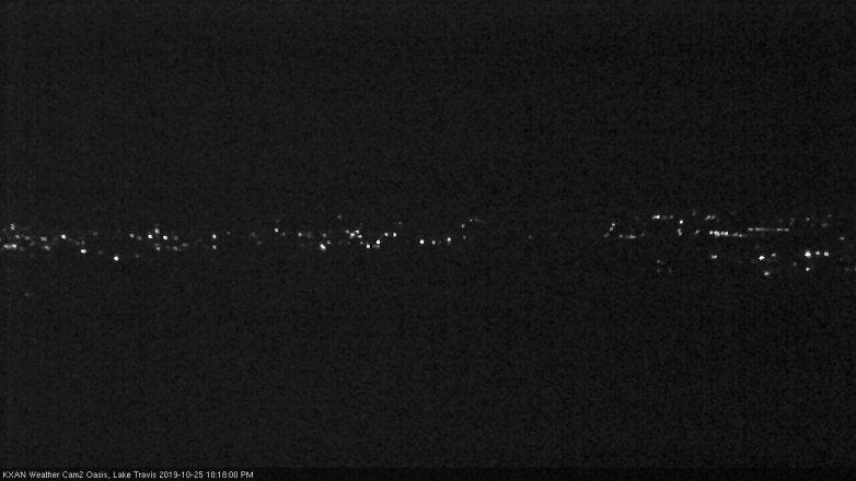 Lake Travis webcam, October 25, 2019 9:20 PM CT