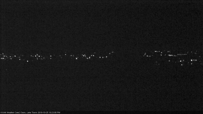Lake Travis webcam, October 25, 2019 9:25 PM CT