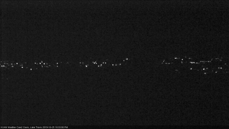 Lake Travis webcam, October 25, 2019 9:35 PM CT