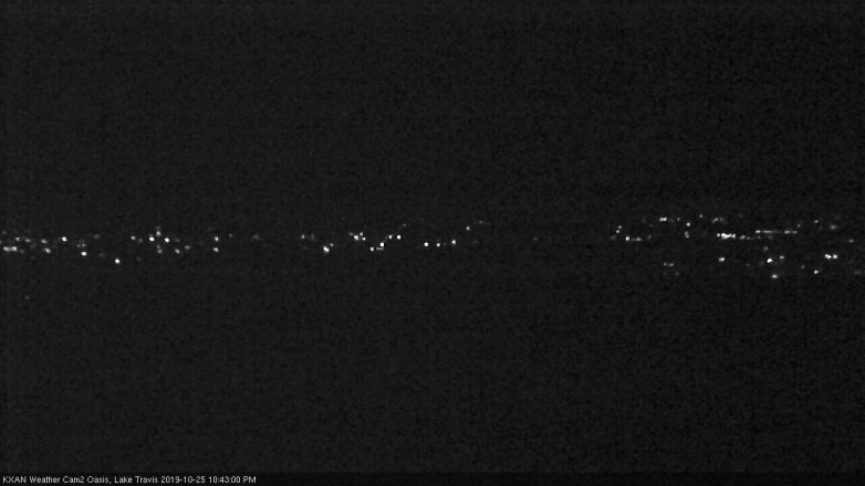 Lake Travis webcam, October 25, 2019 9:45 PM CT