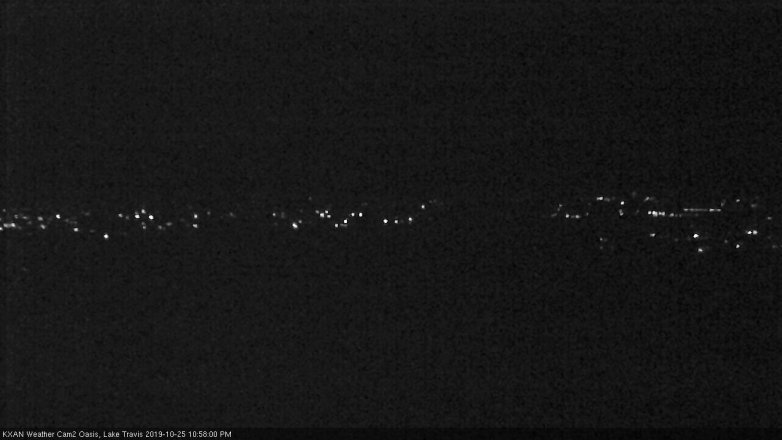 Lake Travis webcam, October 25, 2019 10:00 PM CT