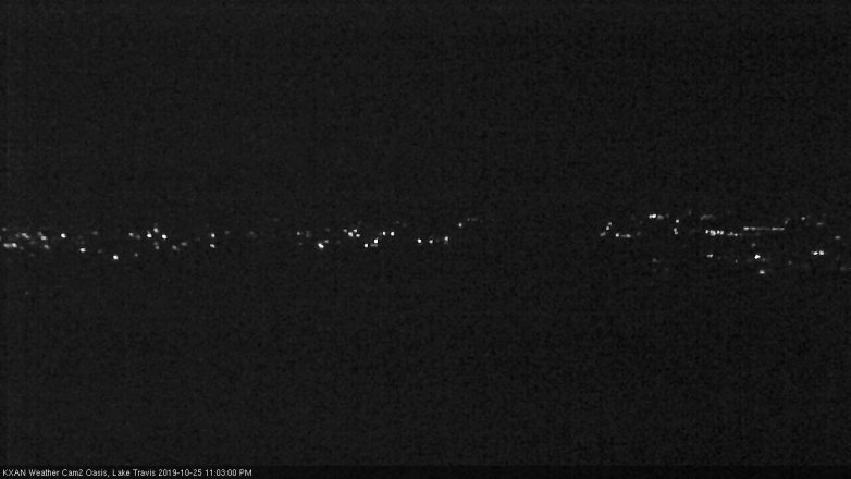 Lake Travis webcam, October 25, 2019 10:05 PM CT