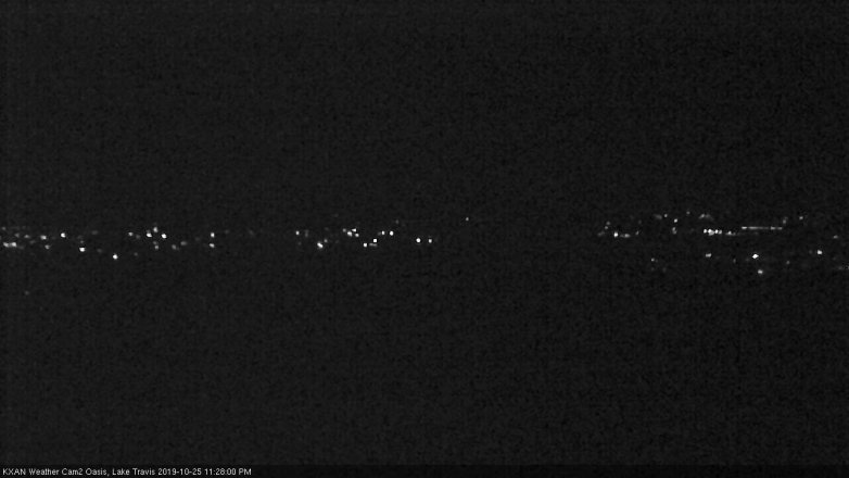 Lake Travis webcam, October 25, 2019 10:30 PM CT