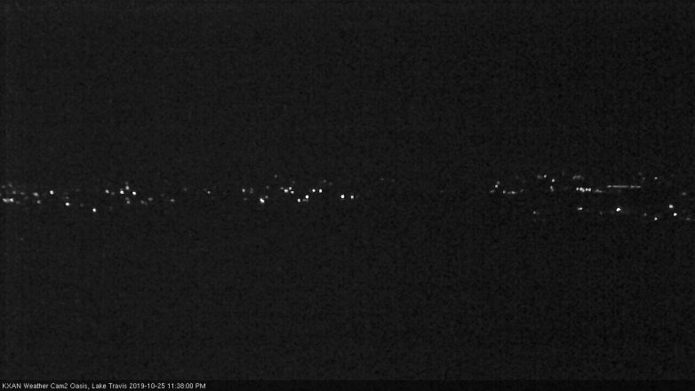 Lake Travis webcam, October 25, 2019 10:40 PM CT