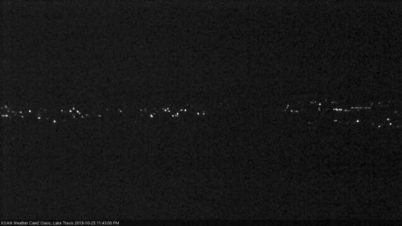 Lake Travis webcam, October 25, 2019 10:45 PM CT