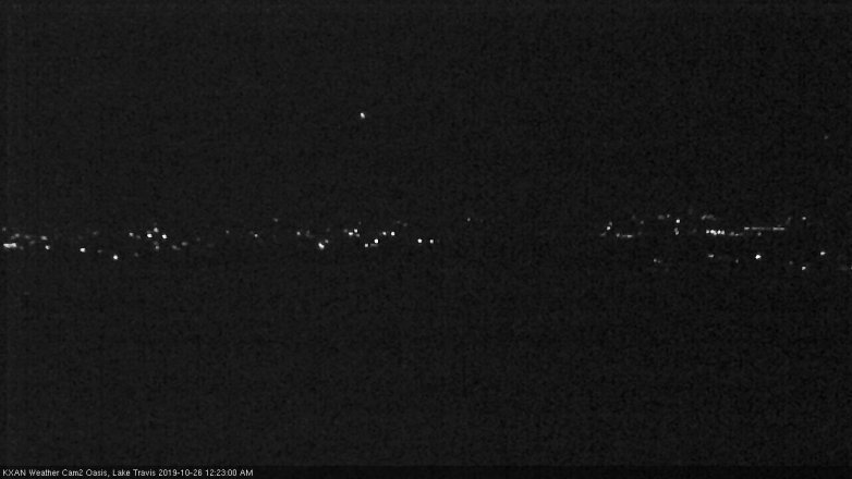 Lake Travis webcam, October 25, 2019 11:25 PM CT