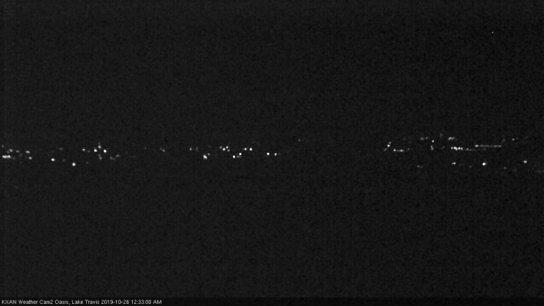 Lake Travis webcam, October 25, 2019 11:35 PM CT