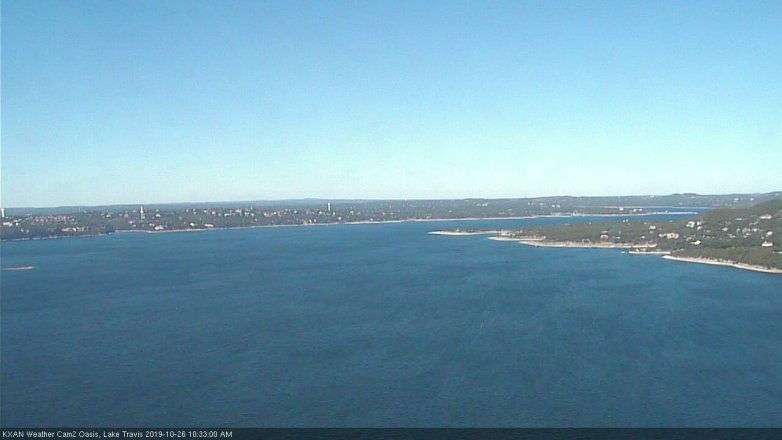 Lake Travis webcam, October 26, 2019 9:35 AM CT