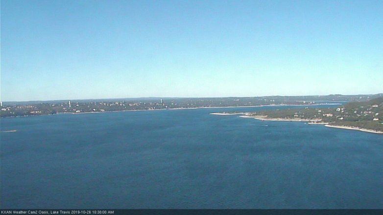 Lake Travis webcam, October 26, 2019 9:40 AM CT