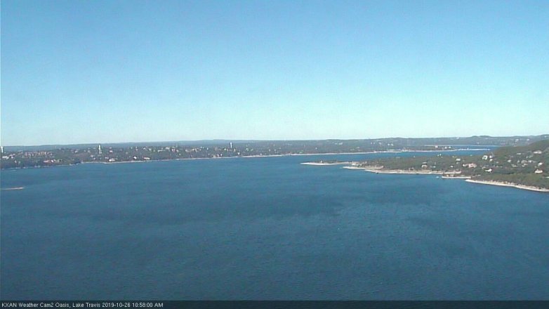 Lake Travis webcam, October 26, 2019 10:00 AM CT