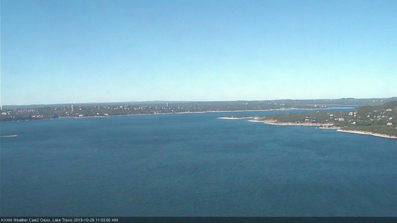 Lake Travis webcam, October 26, 2019 10:05 AM CT