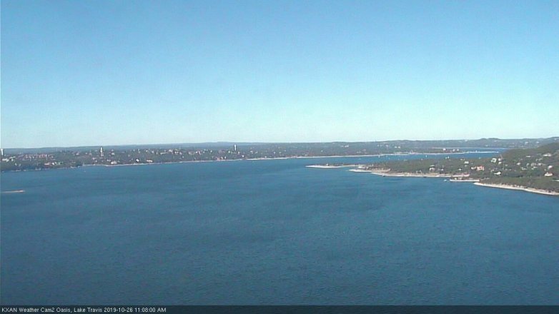 Lake Travis webcam, October 26, 2019 10:10 AM CT