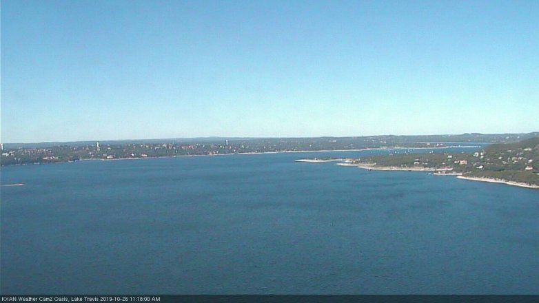 Lake Travis webcam, October 26, 2019 10:20 AM CT