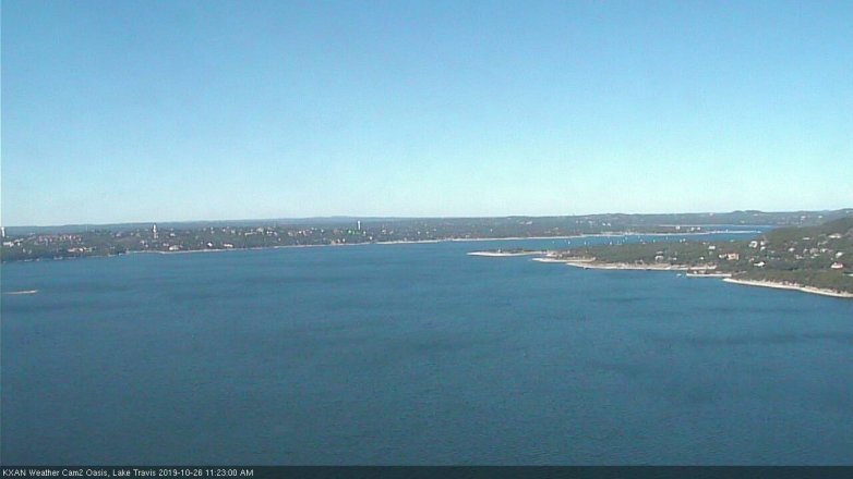 Lake Travis webcam, October 26, 2019 10:25 AM CT