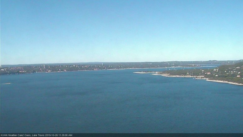 Lake Travis webcam, October 26, 2019 10:30 AM CT